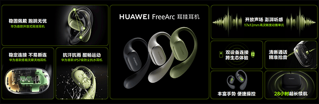 华为FreeArc 耳挂耳机正式开售z6尊龙网站登录入口开放式耳机新形态(图2)